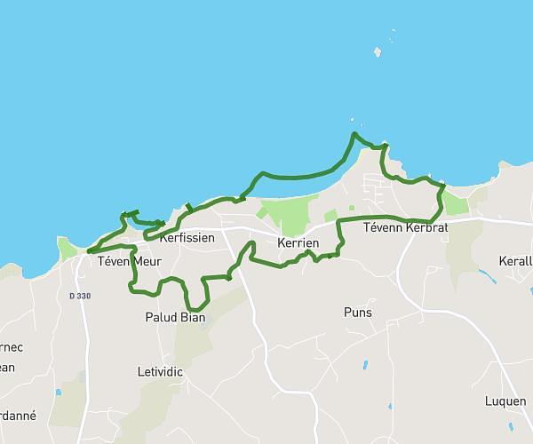 Entre mer et marais départ Poulfoën