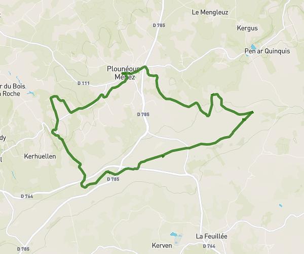 Les monts d'Arrée départ Plounéour Ménez