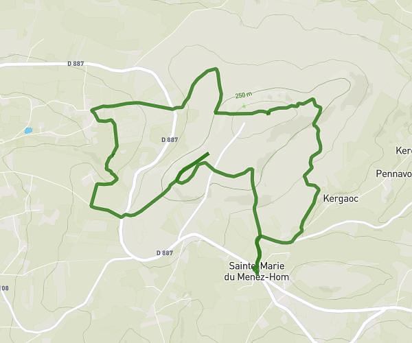 Menez hom à partir de sainte marie du menez hom