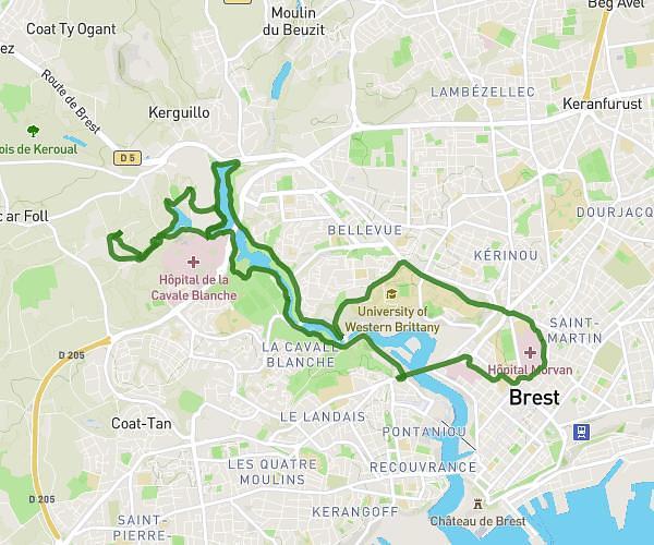 Randonnée Brest + Penfeld