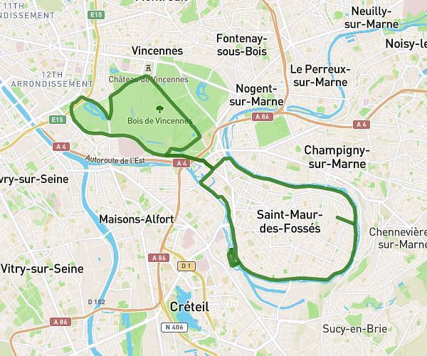 31 Km Saint-Maur-des-Fossés / Bois de Vincennes