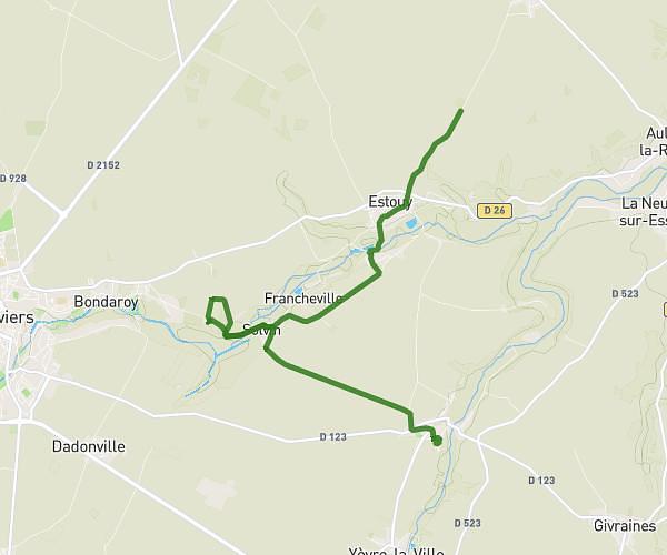 Yevre le Chatel - Bondaroi - Estouy - derme de la eularde