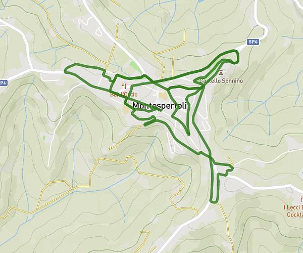 Percorso gara del Vino Montespertoli