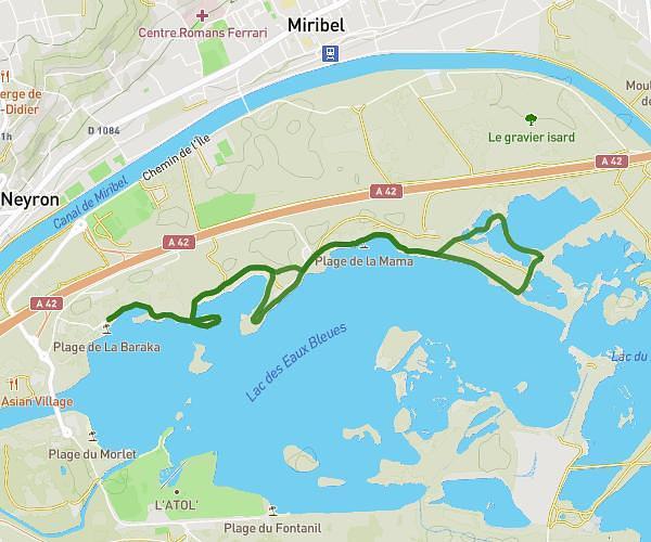 Miribel Jonage 7,2 kms