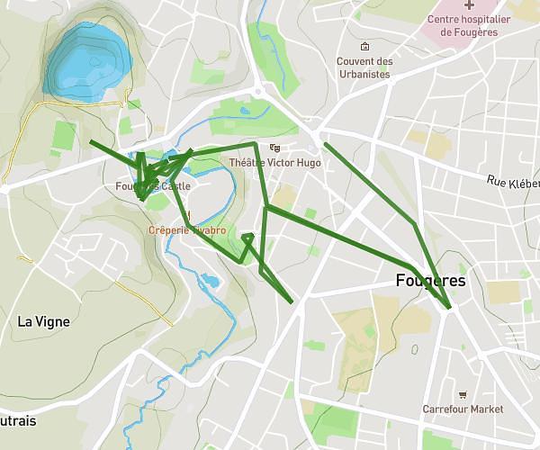 fougere et visite chateau