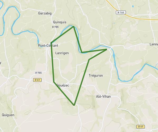tour de pleben au départ de pont coblant