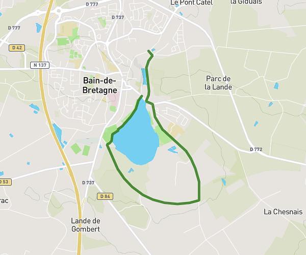 Tour du lac de Bain de Bretagne