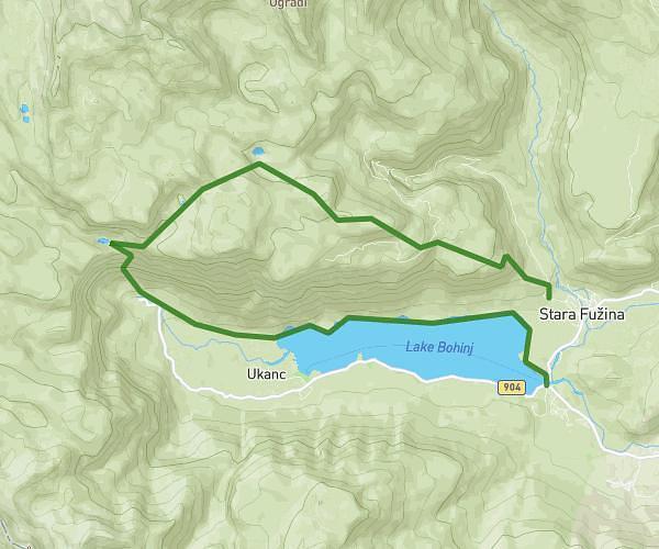 STARA FUŽINA -PLANINA JEZERO-ČRNO JEZERO-BOHINJ