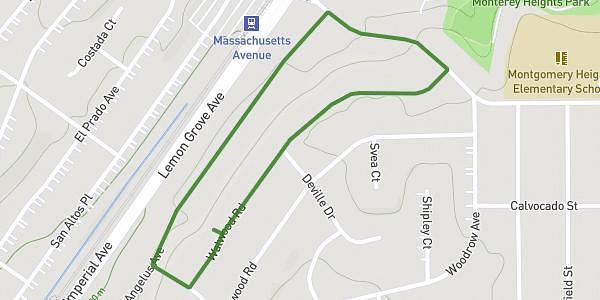 Mile loop with hill (back surgery rehab)
