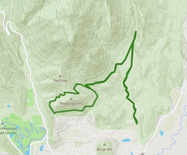 Dutch Canyon to Phosphate, 45m of downhill