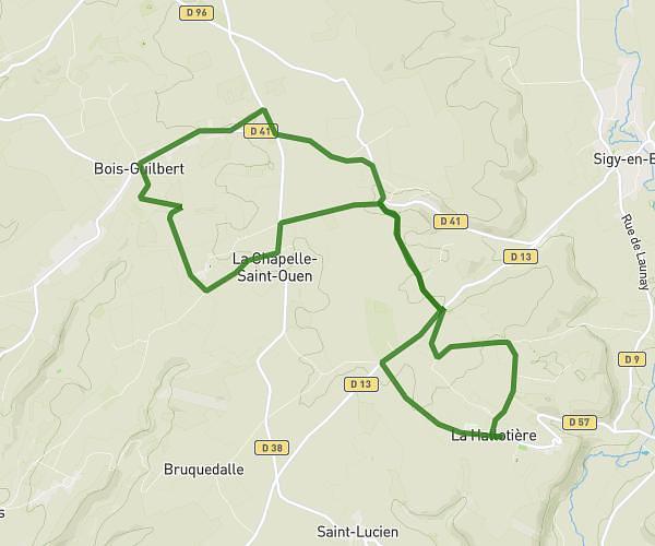 16km chapelle - bois Guilbert - bisc Asselin