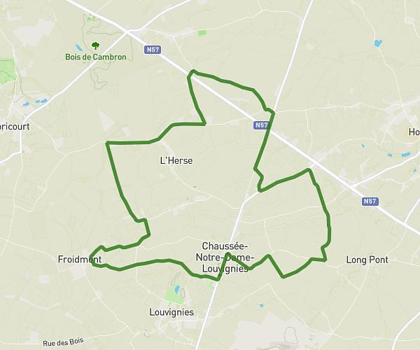 15 km adeps chaussée notre dame
