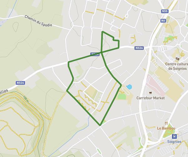 parcours halloween 2024 ruban rose