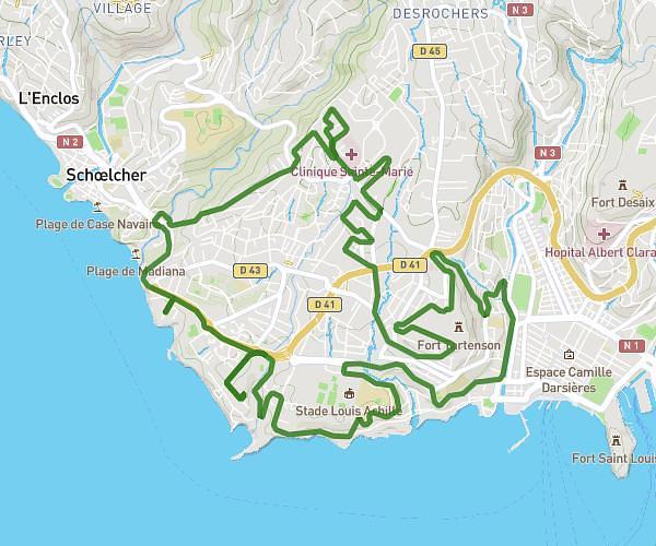 Parcours 17km TransMq