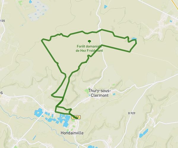 Trail hondainville/hondainville