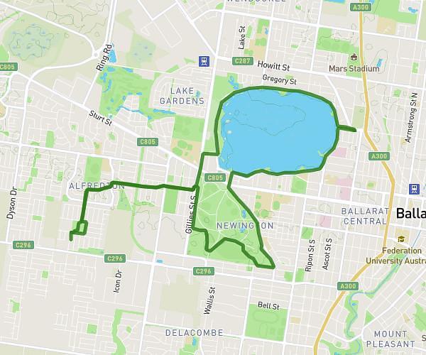 Park and lake
