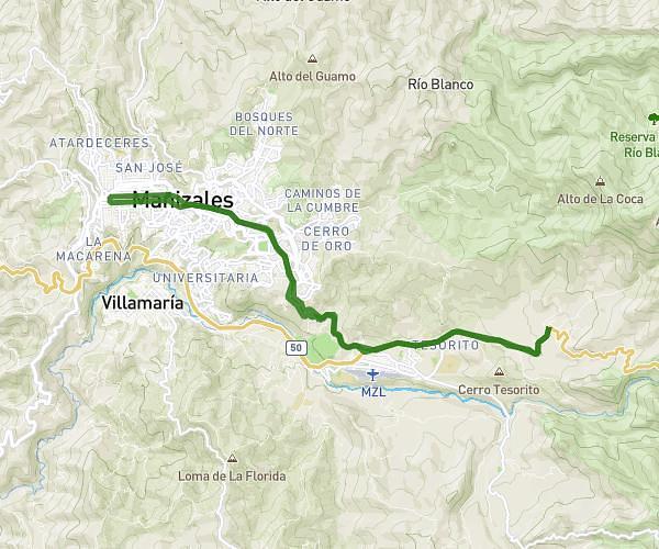 Preparación competencia 41 km, en la hermosa ciudad de Manizales (Caldas)