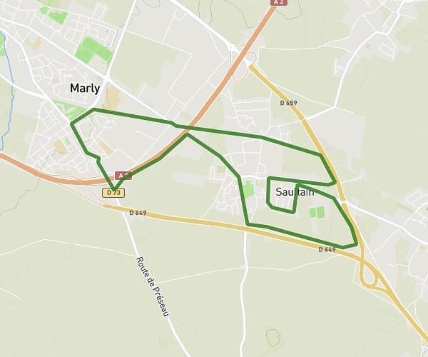 Saultain/Marly 10km pile
