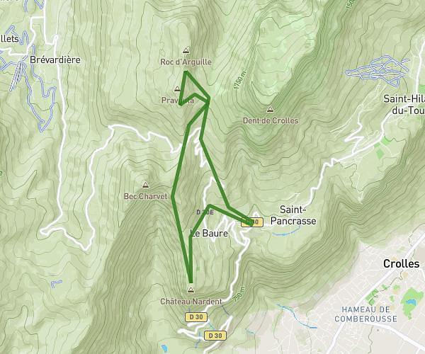 Pravouta + Château Nardent 12km Les Meunières