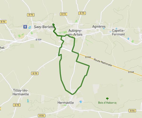Vers Hermaville - 9,2 km