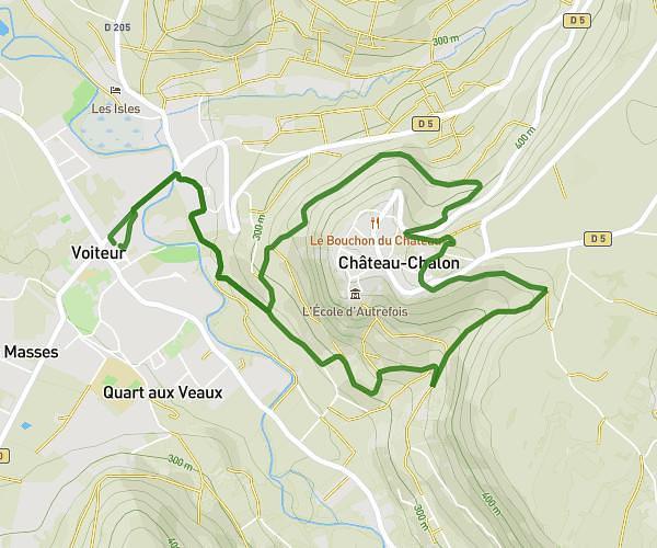 Château Chalon depuis Voiteur