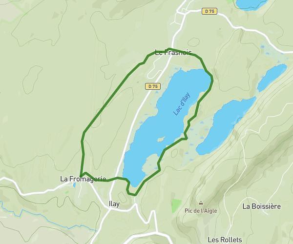 tour du lac d'ilay