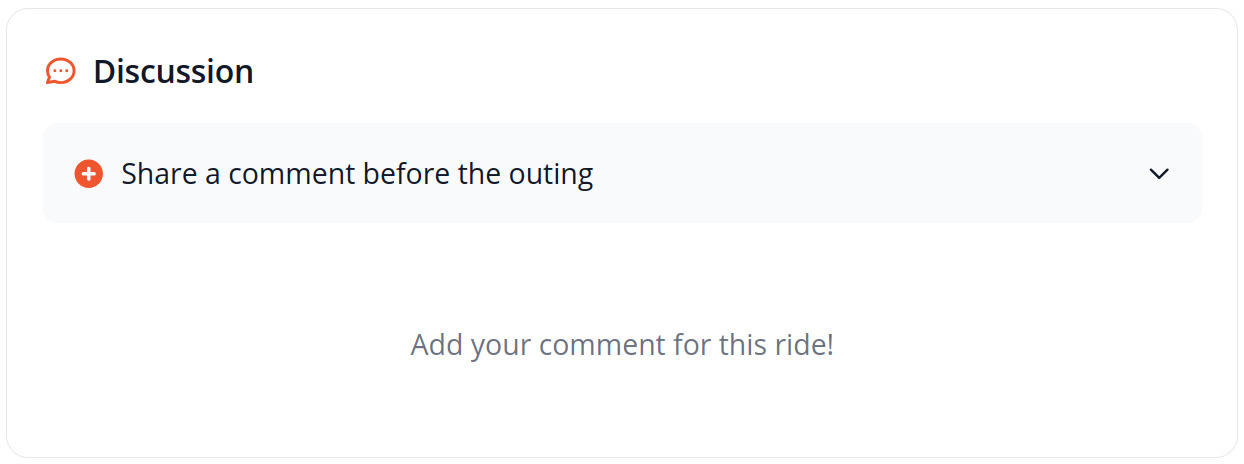 Comment and discuss the route