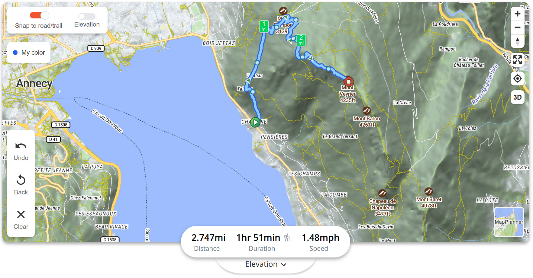Create a collaborative route for group activities