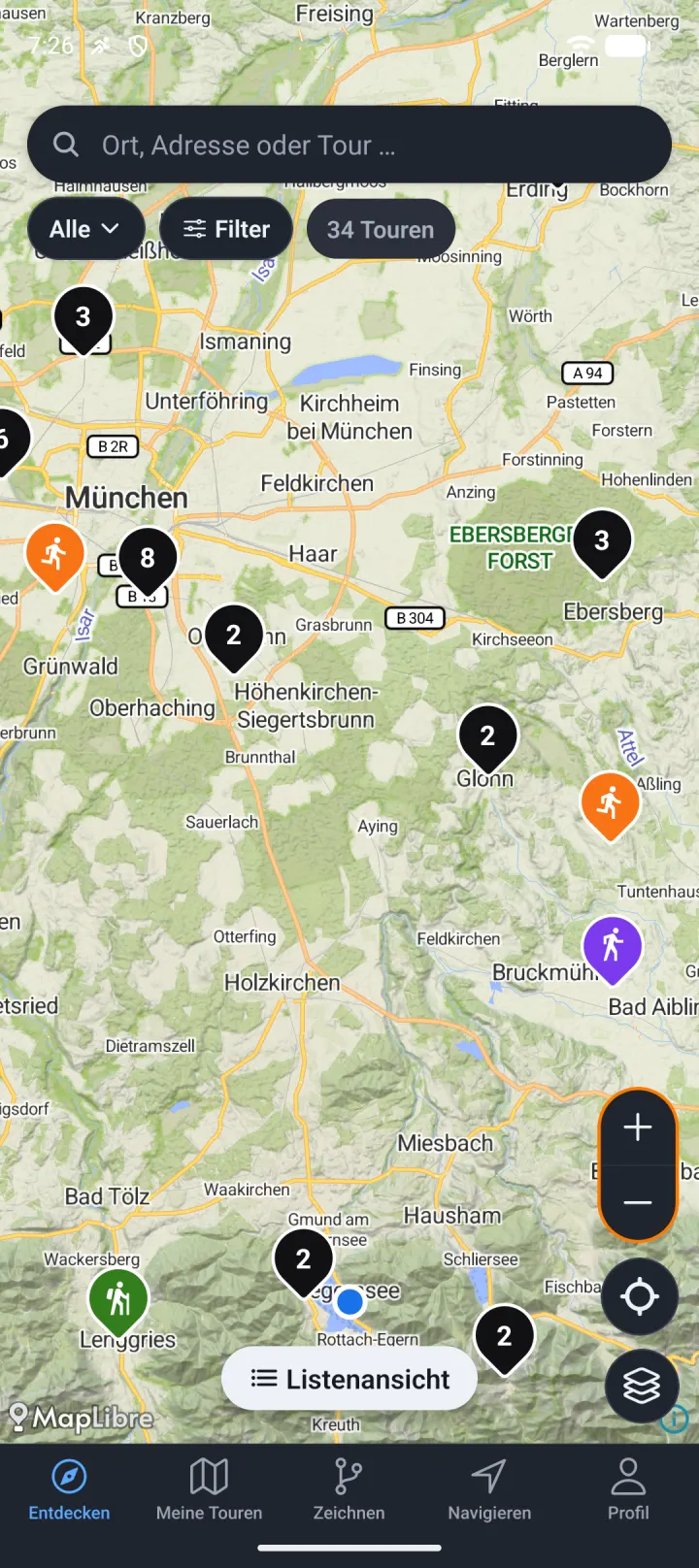 Routen der Community