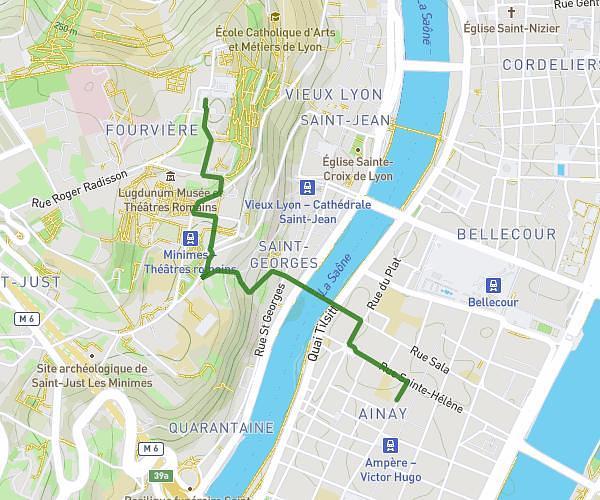 Vers ND Fourvière