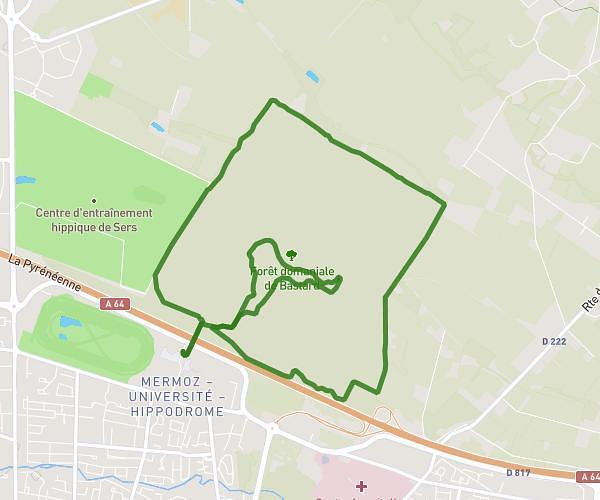 Bois de Pau, tour + parcours santé