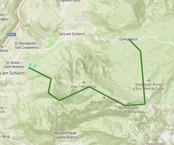 laghetto fiè - rif. Bolzano - rif. Alpe Tires - Compaccio