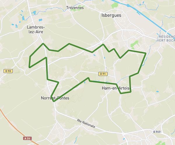 Randonnée Ham en Artois