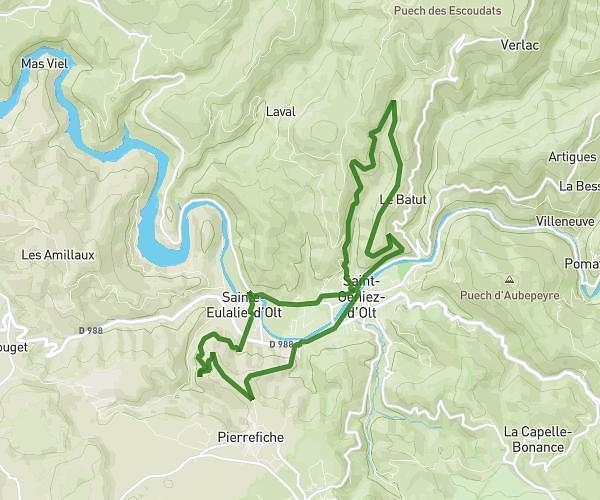 Trail 20km saint eulalie saint geniez