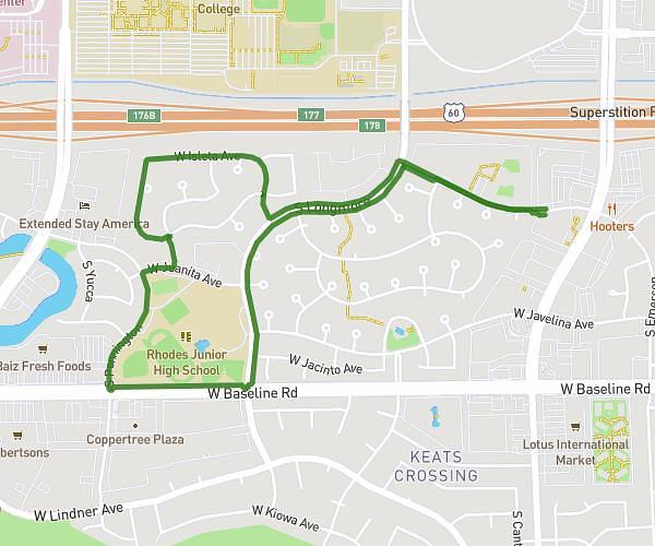 2.63 mile run