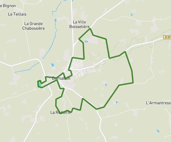 rando 10kms devt pompiers et derrière Flo