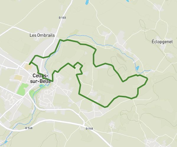 rando bois de celles 8kms