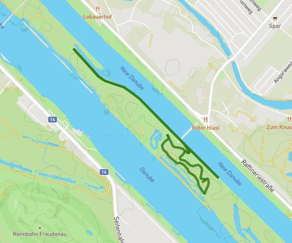 Vienna Triathlon Laufstrecke