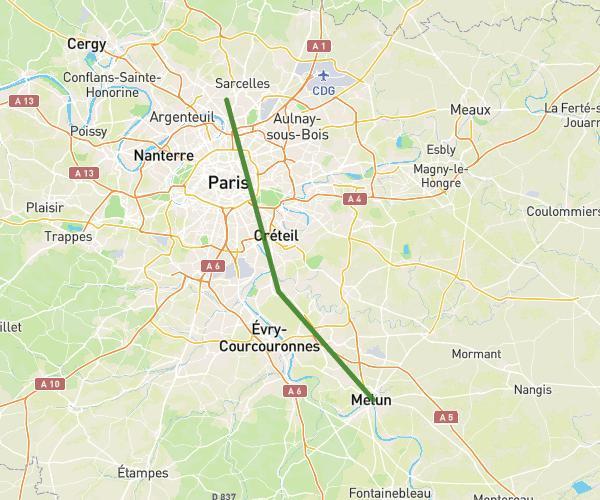 Montmagny --> Melun