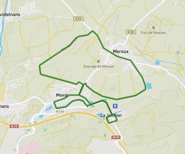 Tour Meroux <> Moval via Gare TGV