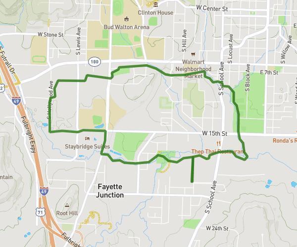 Bike loop from Fayette Junction
