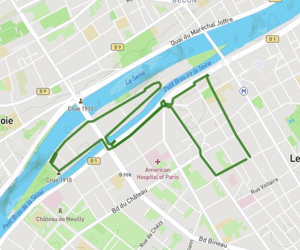 5,5km ile de la jatte