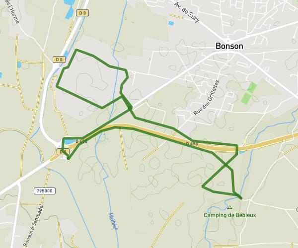 Boucle Bonson Camping Bebieux