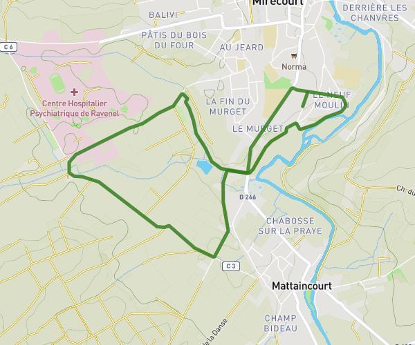 boucle 7km cosec de mirecourt