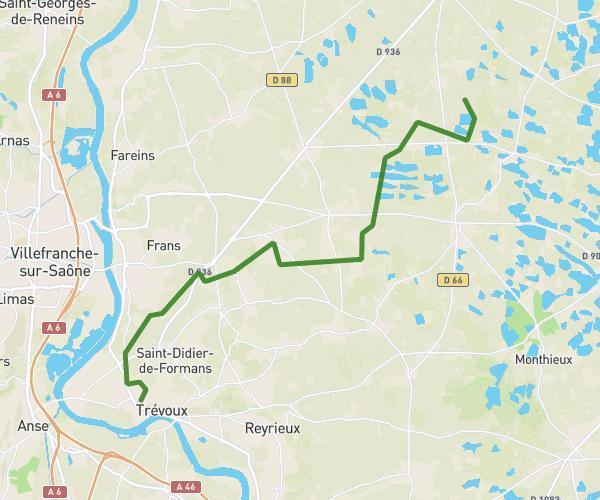 De Saint-Trivier-sur-Moignans à Trévoux