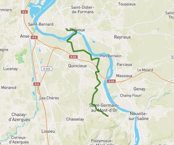 De Saint-Germain-au-Mont-d'Or à Trévoux