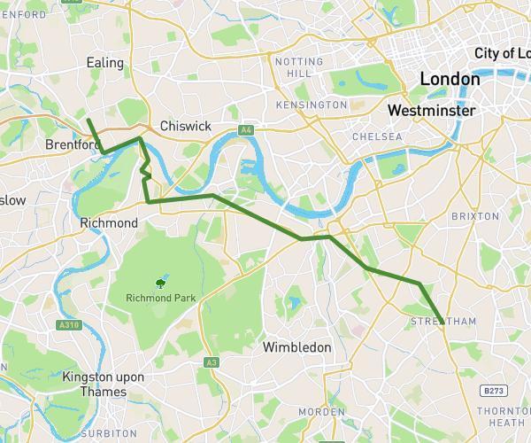 Ealing to streatham via putney