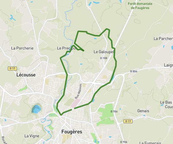 10k voie verte et forêt