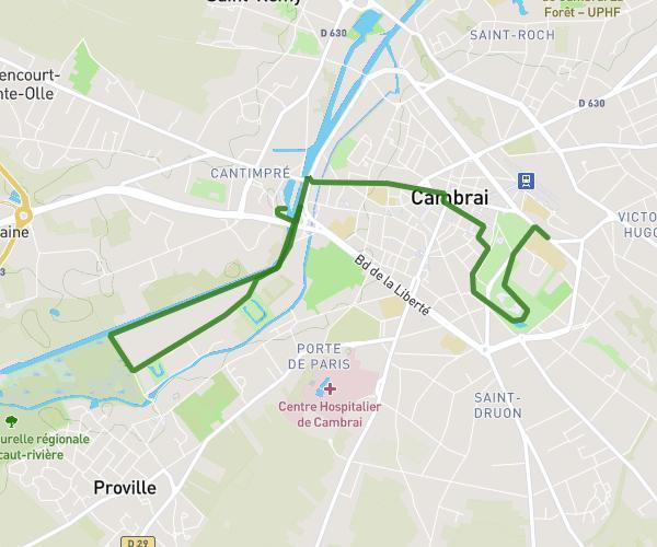 De Cambrai à Cambrai Canoë-Kayak Club