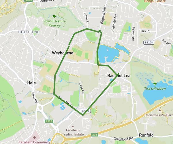 3 mile route a